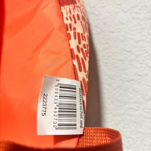 Decathlon Quechua Kids Coral Whit & Orange Printed Outdoor Hiking Backpack Small - Picture 5 of 8